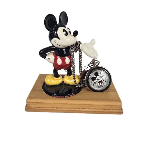 A Limited Edition Mickey Figure and Watch Set.
