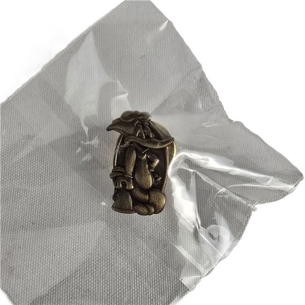 A Rare Retired Woody Woodpecker Universal Studios Team Member 1 Year Anniversary Pin.