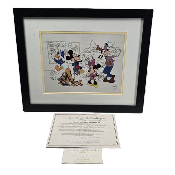 A Fab Five Framed Sericel.