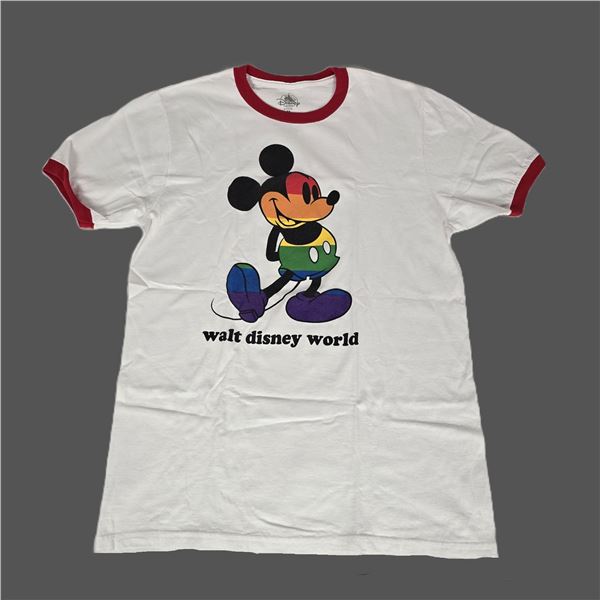 A White Walte Disney World Pride T-Shirt.