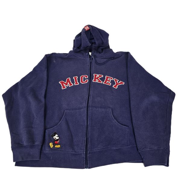 A Blue Mickey Zip-up Hoodie.