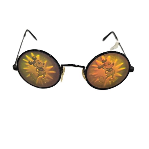 A Pair of Hologram Lens Mickey Mouse Sunglasses.