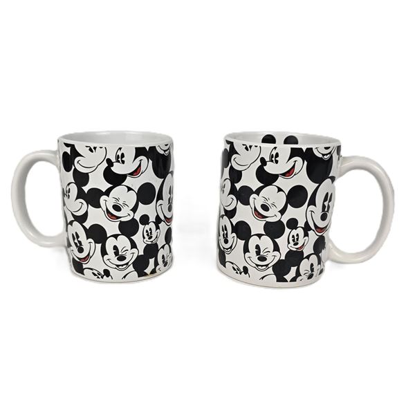 A Pair of Mickey Faces Mugs.