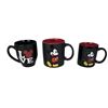 Image 1 : A Trio of Black Mickey Mouse Mugs.