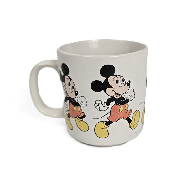 A White Walking Mickey Mug.