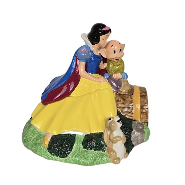 A Snow White and Dopey Cookie Jar.