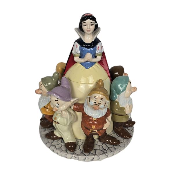 A 75th Anniversary Snow White and the Seven Dwarves Cookie Jar.