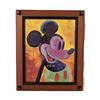 Image 1 : A Large Wooden Mickey Mouse Picture Frame.