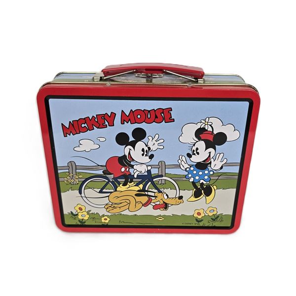 A Vintage Tin Mickey and Friends Lunchbox.