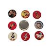 Image 2 : A Mickey Mint Tin and Eight (8) Pogs.