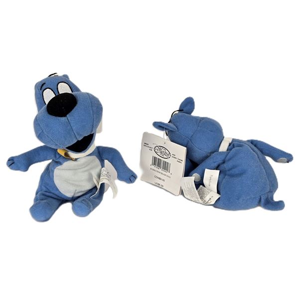 A Pair of Pork Chop Beanbag Dolls.