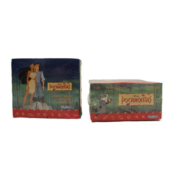 Two Sealed Boxes of Pocahontas SkyBox Trading Cards