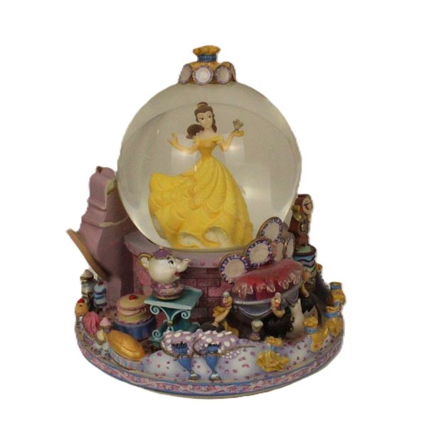 A Beauty and The Beast Belle Dining Room Snow Globe.