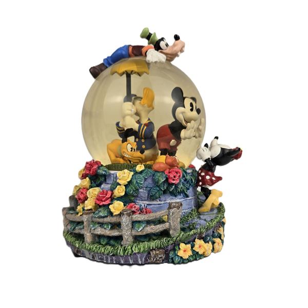 A Rare Mickey Mouse and Friends Snow Globe.