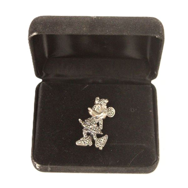 A Vintage Minnie Mouse Silver Brooch.