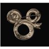 Image 2 : A Silver-toned Patriotic Mickey Icon Ribbon Swarovski Crystal Brooch.