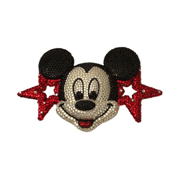 A Kathrine Baumann Jumbo Mickey Mouse Belt Buckle with Swarovski Crystals.