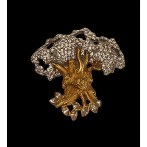 A Disney Animal Kingdom Tree Of Life Swarovski Crystal Pin.