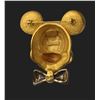 Image 2 : A Gold-toned 3-D Mickey Face with Swarovski Crystal Adorned Bow Tie.