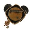 Image 2 : A Large Leather-backed Swarovski Crystal Mickey Face Pin.