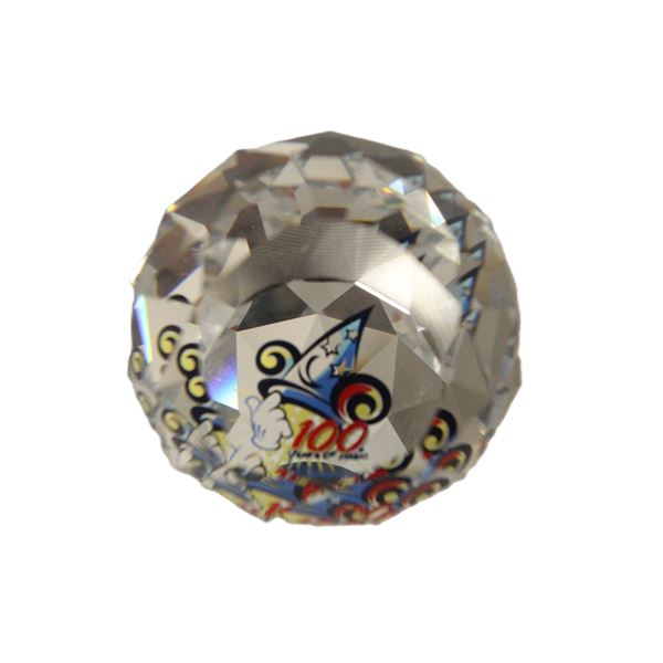 A 100 Years of Magic faceted Swarovski Crystal Paperweight by Arribas.