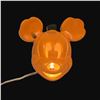 Image 1 : A Vintage Mickey Mouse Halloween Light-Up Pumpkin Jack-o'-Lantern.