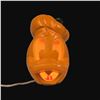 Image 1 : A Vintage Donald Duck Halloween Light-Up Pumpkin Jack-o'-Lantern.