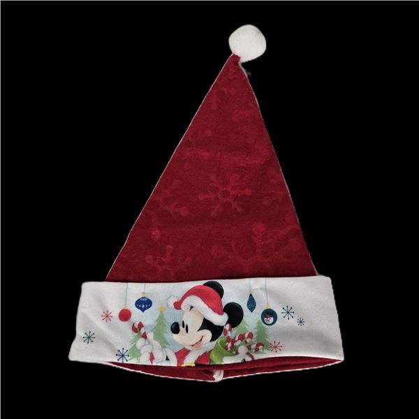 A Mickey Mouse Santa Hat.