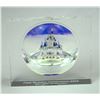 Image 1 : A 2003 Holiday Celebration Glass Paperweight.