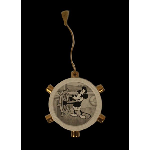 A WDCC Steamboat Willie Ornament.