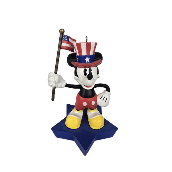 A Patriotic Mickey Mouse Ornament.