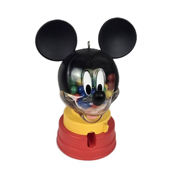 A Mickey Gumball Machine Ornament.