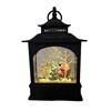 Image 2 : A Christmas Lantern Snowglobe featuring Old World Santa.