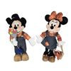 Image 1 : An Autumn Pilgrim Mickey and Minnie Door Greeter Set.