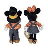 Image 2 : An Autumn Pilgrim Mickey and Minnie Door Greeter Set.