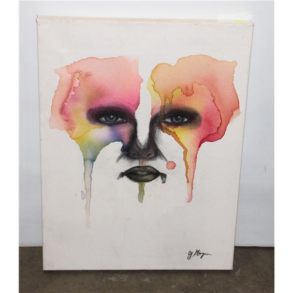 WOMANS FACE THEME CANVAS WALL ART