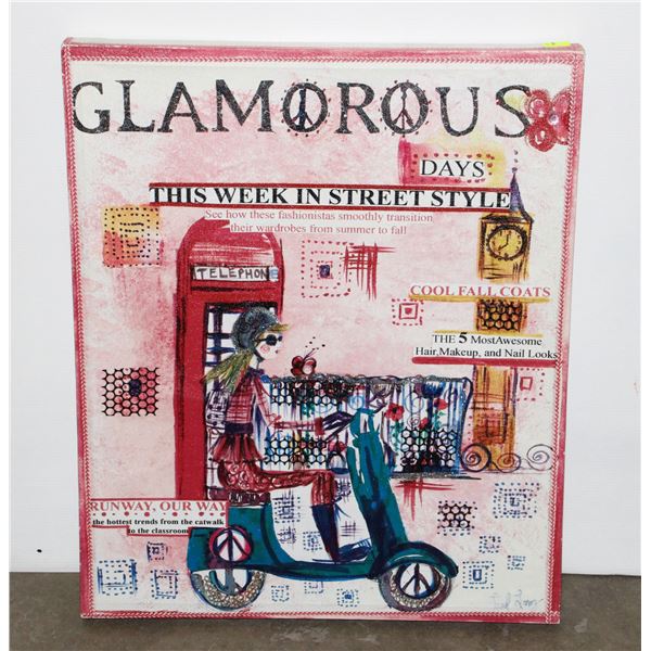 GLAMOROUS CANVAS WALL DECOR