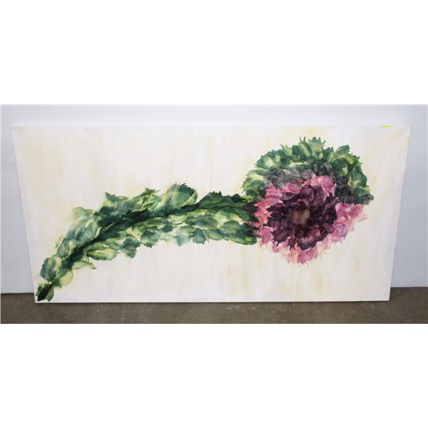 PINK FLOWER WALL ART