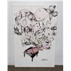 Image 1 : PIANO BUTTERFLIES MUSIC WALL DECOR