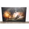Image 1 : SLEEPING LIONS WALL PRINT DECOR