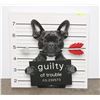 Image 1 : GUILTY OF TROUBLE WALL DECOR