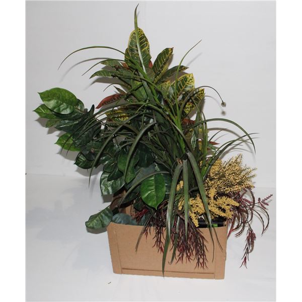 BUNDLE OF ARTIFICIAL PLANTS (37" TALLEST OF BUNDLE)