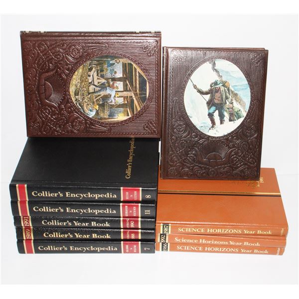 BUNDLE OF BOOKS, ENCYCLOPEDIA,