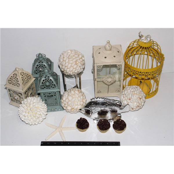 LOT OF CANDLE HOLDERS AND MORE