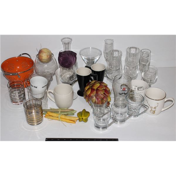 LOT OF GLASSES & MORE