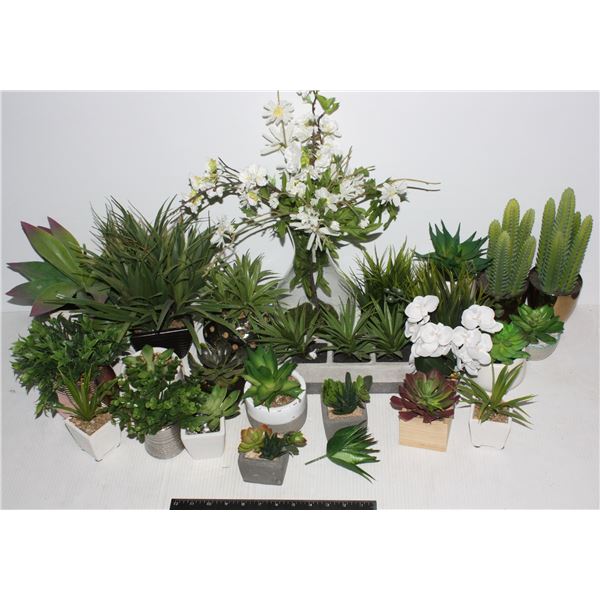 BIG BOX OF ARTIFICIAL PLANTS