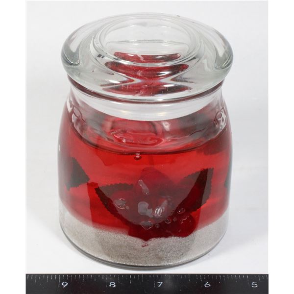NEW ITEM 14549 GLASS CANDLE