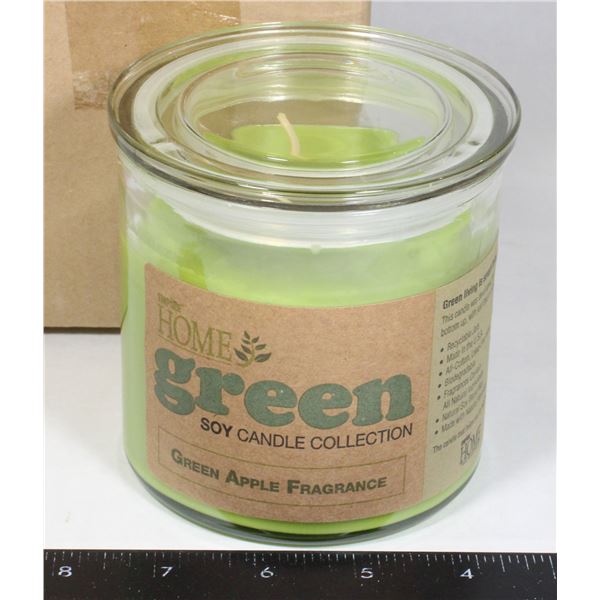 NEW ITEM 14538 GREEN APPLE CANDLE