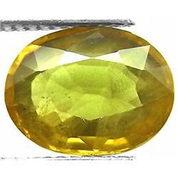 2.22ct Exquisite Natural Yellowish Green Sapphire Appraisal Estimate $535 (GEM-9698)