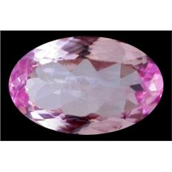 23.35ct Natural Oval Patroke Gem Pink Kunzite VS Appraisal Estimate $3150 (GEM-17545)